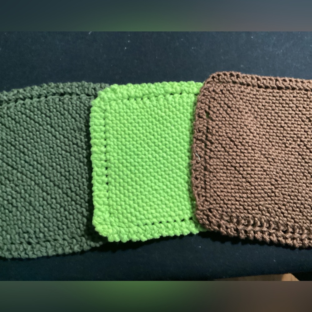 Hand knit dishcloths (Set#5) - Picture 4 of 4